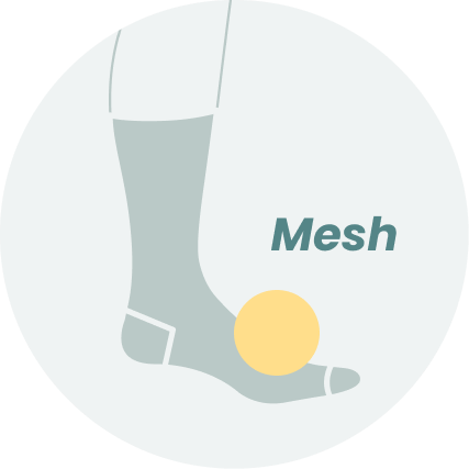 customized socks mesh